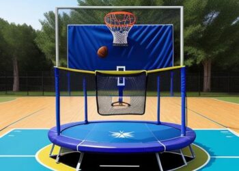 Trampoline Basketball Hoop