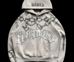 CHAINS-ZIP-HOODIE-BONE